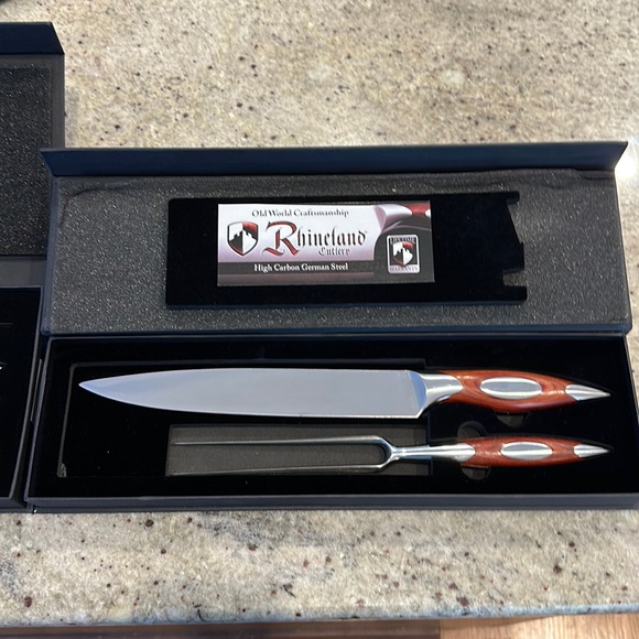 Rhineland Cutlery sets. 2pc carving set & 4pc steak knife - Picture 2 of 4